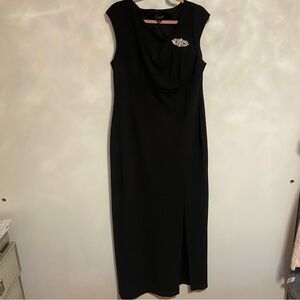 Connected Apparel Black long dress size 14